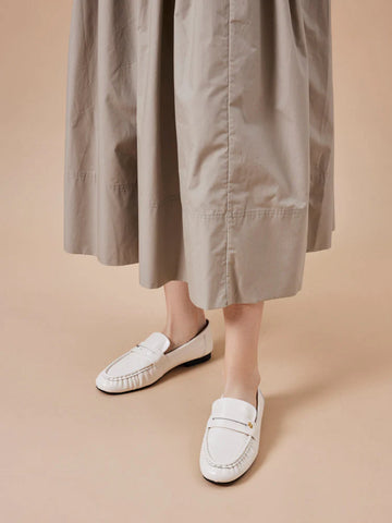 PAZZION, Silvia Accented Penny Loafers, Beige